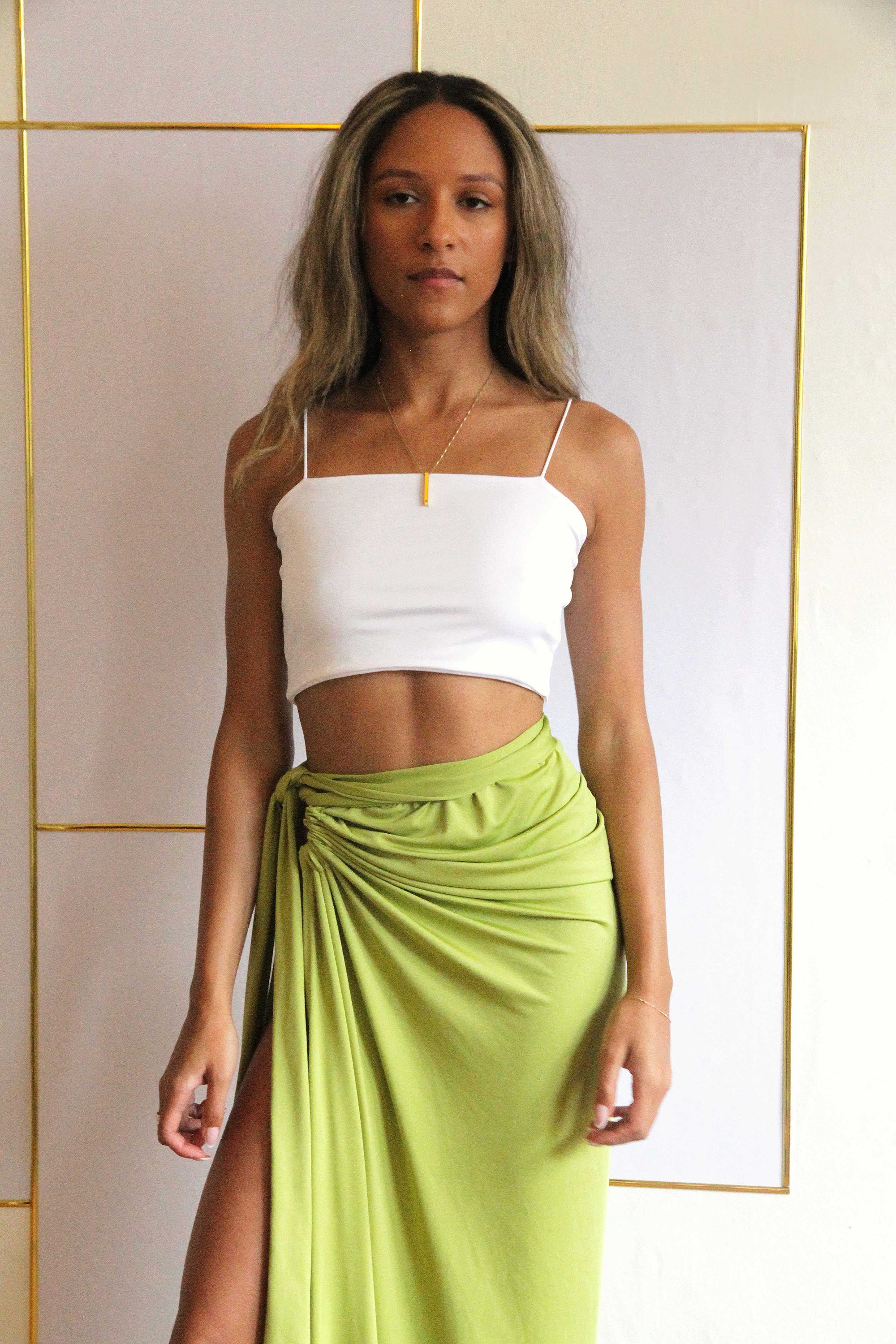 White Nala Crop Top