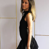 Black Nina Pouffe Dress